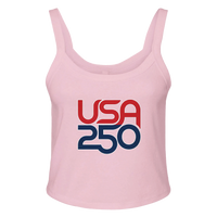 Load image into Gallery viewer, USA 250 Women's Tank in Pink – product photo