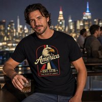 Load image into Gallery viewer, Retro America Eagle Unisex Tee – lifestyle photo 7