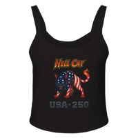 Load image into Gallery viewer, Hell Cat USA 250 Women's Tank in Black – product photo