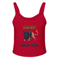 Load image into Gallery viewer, Hell Cat USA 250 Women's Tank in Red – product photo