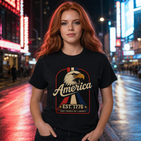 Load image into Gallery viewer, Retro America Eagle Unisex Tee – lifestyle photo 8