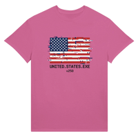 Load image into Gallery viewer, American Glitch V250 Unisex Tee in Pink – product photo